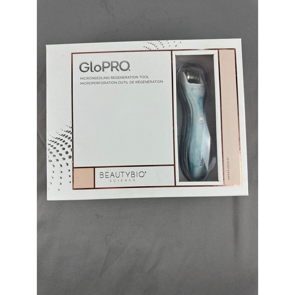 BeautyBio GloPRO - Microneedling Facial Regeneration Tool - Blue
